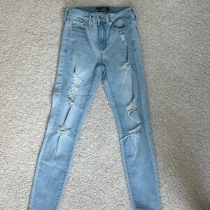Aero High Rise Light Blue Jeggings
